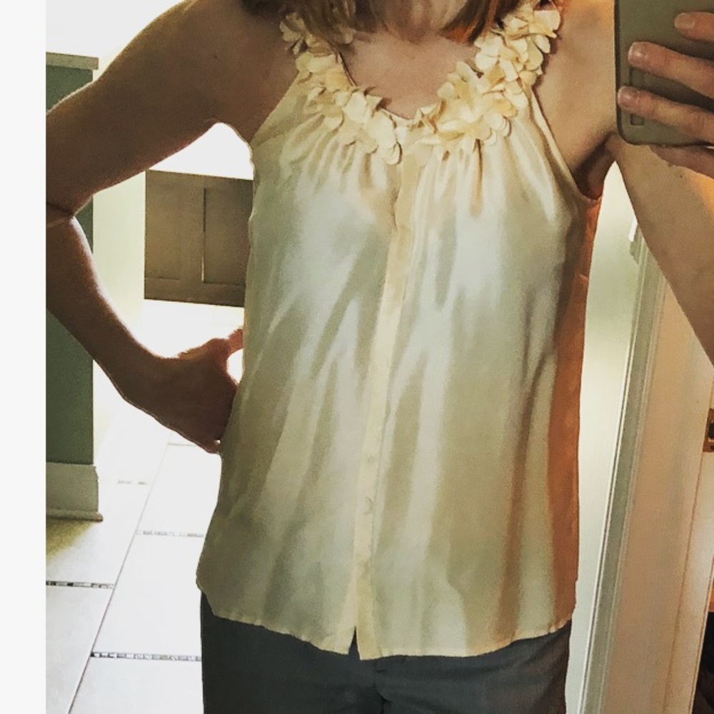 J Crew Peach blouse